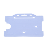 Rigid Plastic ID Card Holder Portrait & Landscape CLEAR