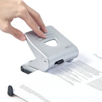 Rapesco 827 Metal 2-Hole 30 Sheets Silver Hole Punch