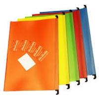 PVC Suspension Files Assorted Colours Pack of 5