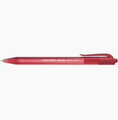 Inkjoy 100 Retractable Medium Ballpoint Pens Red Box of 20