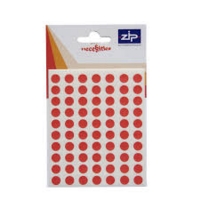 Circle Red 8mm Labels Pack of 490