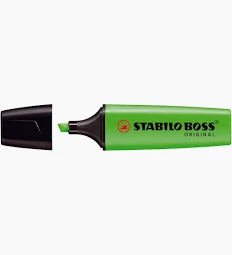Stabilo Boss Original Highlighter Green Pack of 10