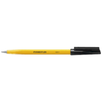 Staedtler Stick Ballpens Fine Black Ink Box of 10