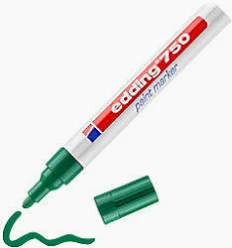 Edding 750 Paintmarker 2-4mm Bullet Green Box of 10