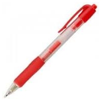 KW Retractable Red Gel Ballpoint Pens Box of 10
