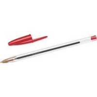 Bic Cristal Original Medium Ballpoint Pens Red Box of 50