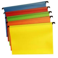 PVC Suspension Files Assorted Colours Pack of 5