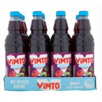 Vimto No Added Sugar Squash Juice 725ml Bottles Case of 12