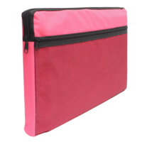 A4 Canvas Zip with Mesh Pocket Pink SINGLE BAG