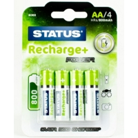 Status Ultra Rechargeable AA Batteries Pack of 4