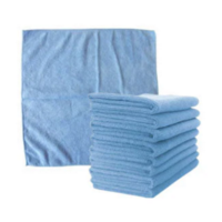 Microfibre Cloths Blue 400mm x 400mm Pack of 10