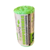 Compostable 10L Bin Liners Roll of 26