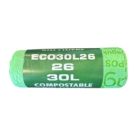 Compostable 30L Bin Liners Roll of 26