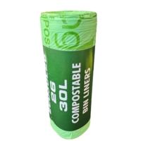 Compostable 30L Bin Liners Roll of 26