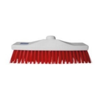 Stiff Bristle 12  Hygiene Broom Head Red