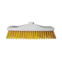 Stiff Bristle 12  Hygiene Broom Head Yellow