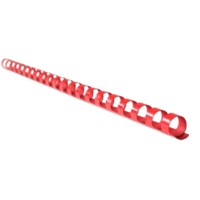 20mm Plastic Binding Combs Red Pack of 100