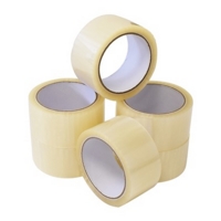 Parcel Tape CLEAR 48mm x 66m LOW NOISE P/P Pack of 6