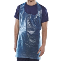 Disposable Polythene Blue Aprons Roll of 200