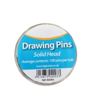Brass Drawing Display Pins Pot of 100