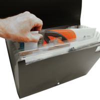 13 Pocket Polypropylene Expanding File   Black