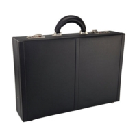 Leather Look Expandable Attache Case