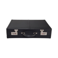 Leather Look Expandable Attache Case