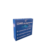 Square Highlighters Chisel Tip Blue Pack of 10