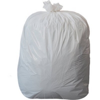 Medium Duty White Bin Bags 18 micron Pack of 200