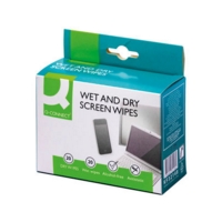 Wet and Dry Screen Wipes Sachet Pairs Pack of 20