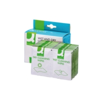 Wet and Dry Screen Wipes Sachet Pairs Pack of 20