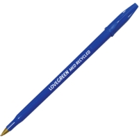 LoveGreen Recycled Ballpens Blue,  Box 50   LGBP-03