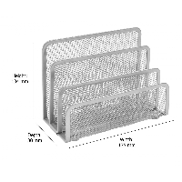 Wiremesh Desk Letter Organiser Sorter Silver