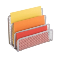 Wiremesh Desk Letter Organiser Sorter Silver