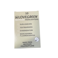 LoveGreen Recycled Highlighter LGHL08-1 Pink Box of 10