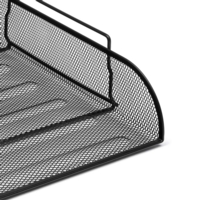 Wiremesh Portrait A4 Letter Tray Black
