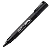 LoveGreen LGK301-1 Recycled Marker Pens Black Box of 10