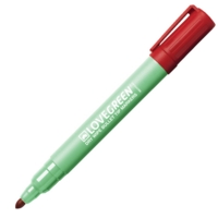 LoveGreen LGK40-02 Recycled Dry Wipe Pens Red Box of 10