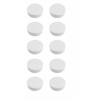 Super Strong Microbial 25mm Magnets White Pack of 10