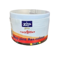 Assorted Colour Map Push Pins Tub of 300