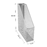 Wiremesh Magazine Rack Holder Silver