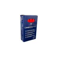 Permanent Bullet Tip Red Markers Box of 10