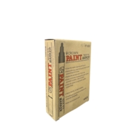 Ikon Industrial Permanent Paint Markers Yellow Box of 12
