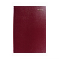 A4 Page Per Day Diary Red, 2026
