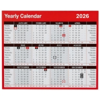 Year to View Wall Desktop Calendar 2026