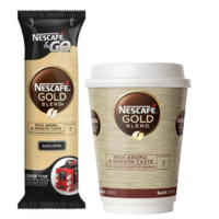 Nescafe and Go Gold Blend Black Coffee Pack of 8