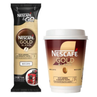Nescafe and Go Gold Blend White Coffee Pack of 8