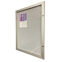 A3 External Display Case Silver Anodized Case Grey Felt