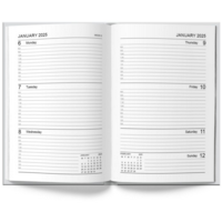 A4 Week to View Diary Red, 2026
