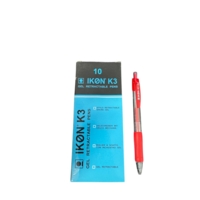KW Retractable Red Gel Ballpoint Pens Box of 10